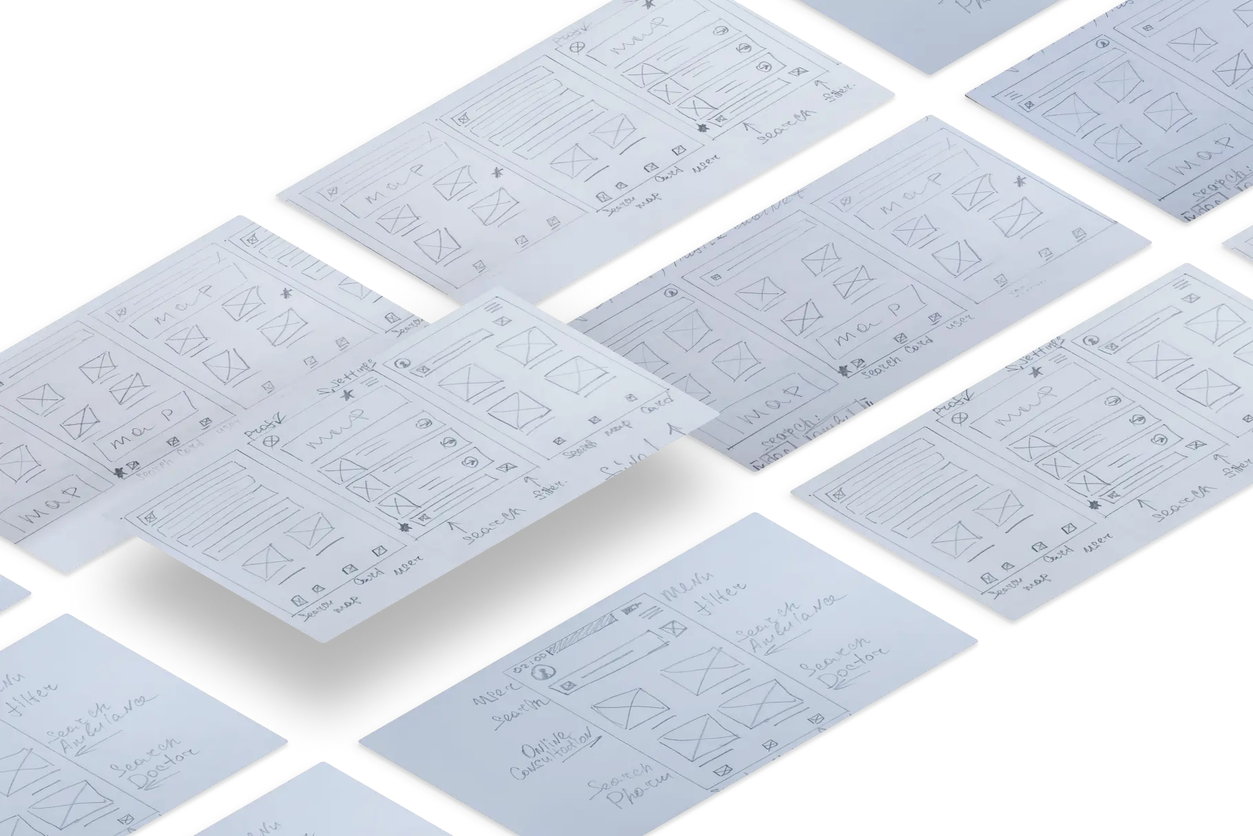 paper wireframes